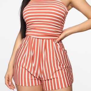 Pinstripe romper